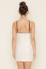 Load image into Gallery viewer, Ivana Ivory Sequin Mini Dress

