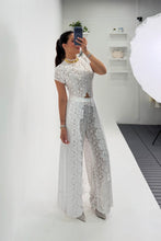 Load image into Gallery viewer, White Lace Pant Set
