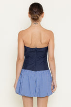Load image into Gallery viewer, Preppy Striped Navy Mini Dress
