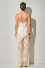 Load image into Gallery viewer, Sienna Satin Lace Pant Set- Ivory
