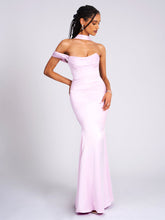 Load image into Gallery viewer, Ivona Light Pink Satin Gown
