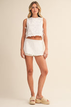 Load image into Gallery viewer, White Eyelet Mini Skort Set
