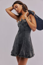 Load image into Gallery viewer, Dark Denim Mini Dress
