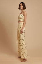 Load image into Gallery viewer, Polka Dot Halter top and fringe pants set
