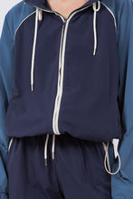 Load image into Gallery viewer, Zip Up Color Block Windbreaker Matching Shorts
