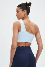 Load image into Gallery viewer, Helena Scalloped One Shoulder Sports Bra
