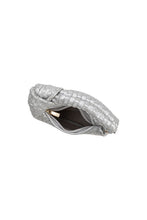 Load image into Gallery viewer, Brigitte Silver Woven Charm Bag
