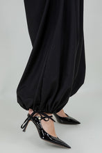 Load image into Gallery viewer, Balloon Adjustable Ankle Tie Pants- Black
