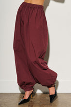 Load image into Gallery viewer, Burgundy Harem Balloon Pants
