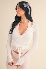 Load image into Gallery viewer, Long Sleeve V Neck Wrap Top

