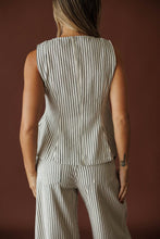 Load image into Gallery viewer, Natural Striped Barrel Pant Set
