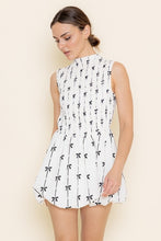 Load image into Gallery viewer, Smocked Bodice Ballon Skirt Mini Dress

