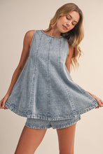 Load image into Gallery viewer, PREORDER Sleeveless Denim Shorts Set
