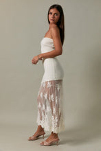 Load image into Gallery viewer, Ivory Lace Skirt Knit Dress
