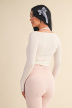 Load image into Gallery viewer, Long Sleeve V Neck Wrap Top
