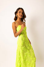 Load image into Gallery viewer, Alexis Chartreuse Maxi Dress
