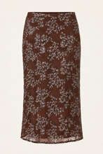 Load image into Gallery viewer, Brown Sequin Midi Skirt
