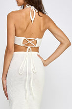 Load image into Gallery viewer, Crochet Maxi Skirt- White
