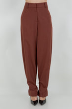 Load image into Gallery viewer, Soft Woven Trousers with Leg Opening Adjusters- Brick
