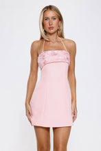 Load image into Gallery viewer, Belize Halter Mini Dress- Pink
