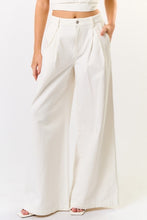 Load image into Gallery viewer, Baggy Wide Leg Denim Pant- White

