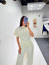 Load image into Gallery viewer, One Shoulder Asymmetrical Top with Self Scarf
