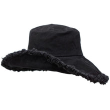 Load image into Gallery viewer, Black Canva Bucket Hat
