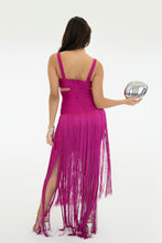 Load image into Gallery viewer, Kiki Fringe Bandage Dress-Magenta
