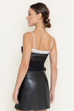 Load image into Gallery viewer, Lace Bra Polka Dot Semi Sheer Top
