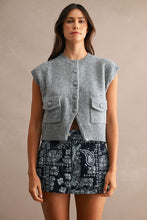 Load image into Gallery viewer, Navy Paisley High-waisted Mini Skort
