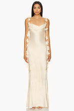 Load image into Gallery viewer, Inaya Pearl Satin Maxi Dress
