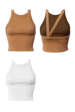 Load image into Gallery viewer, V Open Back Crop Top
