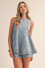 Load image into Gallery viewer, PREORDER Sleeveless Denim Shorts Set
