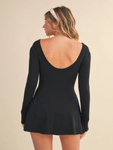 Load image into Gallery viewer, Sleeve Wrap Tie Front Dress - Black
