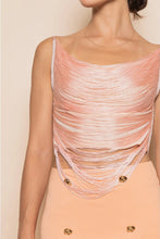 Load image into Gallery viewer, Sunkiss Coral Fringe Top
