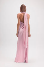 Load image into Gallery viewer, Lune Scarf Satin Dress- Pink
