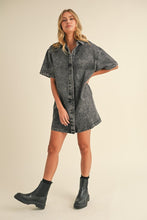 Load image into Gallery viewer, Dark Denim Short Dress
