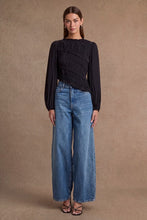Load image into Gallery viewer, Mocha Ruched Long Sleeve Asymmetrical Hem Top
