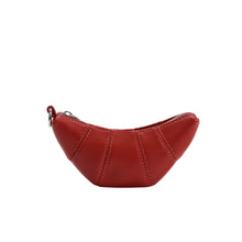 Load image into Gallery viewer, Croissant Mini Red Charm Bag
