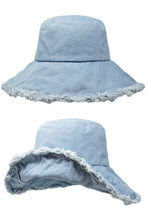 Load image into Gallery viewer, Denim Canva Bucket Hat
