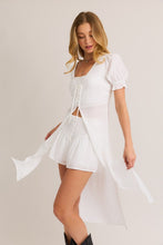 Load image into Gallery viewer, Malia White Top + Short Set
