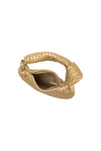 Load image into Gallery viewer, Brigitte Gold Woven Charm Bag
