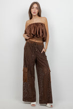 Load image into Gallery viewer, Mocha Satin Tube Top
