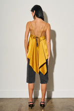 Load image into Gallery viewer, Mustard Silk Open Back Top
