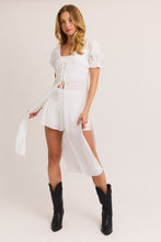 Load image into Gallery viewer, Malia White Top + Short Set
