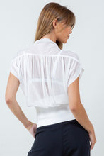 Load image into Gallery viewer, White Semi Sheer Blouse
