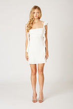 Load image into Gallery viewer, Ruffle Mini Dress White
