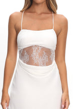 Load image into Gallery viewer, Gaia White Lace Waist Panel Dress
