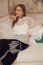 Load image into Gallery viewer, Romantic Long Sleeve Oversized Sheer Top
