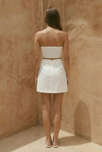 Load image into Gallery viewer, Alba Beaded White Mini Dress
